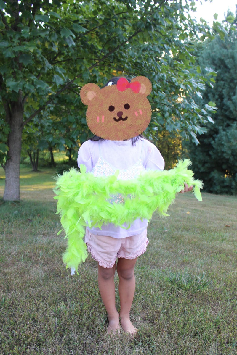 Flydreamfeathers 25 Gram, 4 Feet Long Chandelle Feather Boa, Great for Party, Wedding, Halloween Costume, Christmas Tree, Decoration (Chartreuse) - Image 4